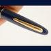 1945 Admiral Scheaffer Fountain Pen, dark blue, 14K nib, scribe, writing, vintage, Atomic, midcentury, navy blue