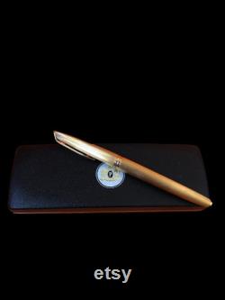 1980s Waterman C F 18K Gold Plated Fountain Pen, Vintage Pen, Collectible Pen, Prestigiou Pen, Fountain Pen as a Gift, Vintage Rare Waterman