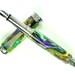 Acrylic Fountain Pen Beautiful Green Purple yellow black and brown Made in USA Stainless Steel Hardware 001FPSSD