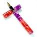 Acrylic Fountain Pen Dramatic Purple and Flame Orange Acrylic See Video Bespoke Kitless Fountain Pen 001BSFPB