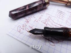 Amethyst Shell Eversharp Doric fountain Pen and Pencil Set restored