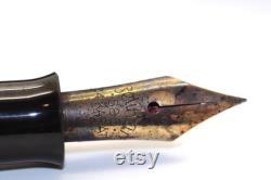 Antique pelikan 585 14 karat fountain pen, Old dip pens, collectable pens, Pair of Pelican Gold Nib pens, Rare soennecken 303 pen