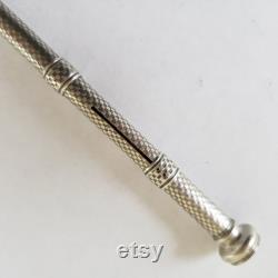 Antique silver mechanical Pen Pencil With Wax Seal Stamp