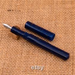 Artisan Fountain Pen in Lapis Blue Lazuli Acrylic
