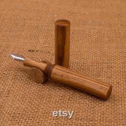 Artisan Fountain pen in Ash and brown acrylic