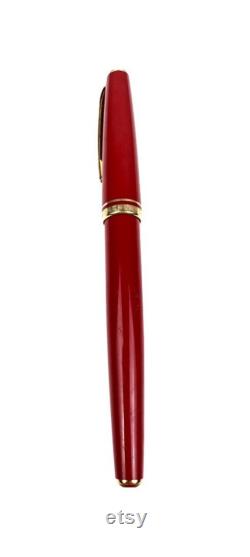 Authentic Montblanc Generation Red GT Fountain Pen, 14K Gold NIB Made in Germany