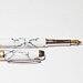 Beaufort Mistral Fountain Pen in White Marble, Rhodium and Brushed Gold