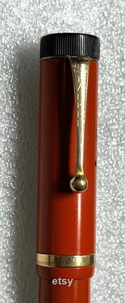 Beautifully Restored 1920 s Duofold Sr. Chinese Red (Permanite) fountain pen