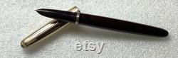 Beautifully Restored 1949 Parker 51 Cordovan Brown with G.F. cap fountain pen