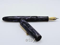 Bespoke Handmade Ecto Purple DiamondCast Fountain Pen