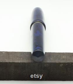 Bespoke, Kitless Blue and Black Ebonite Fountain Pen