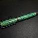Bespoke Sea and Emerald Green Opal Fountain Pen. Changes colour depending on different light conditions. Anniversary birthday Gift.
