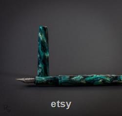Bespoke handmade Resin Fountain Pen 2nd Sin DiamondCast