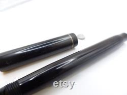 Black Hard Rubber Parker Lucky Curve No. 23 Fountain Pen flex Nib restored