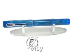 Blue color shift fountain pen with Bock nib