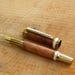 Cambridge Hybrid Fountain Pen in California Redwood Burl with Titanium Gold finish and Silver accents