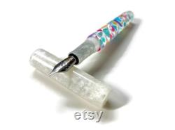 Candy Nougat II Pearl White Acadia Model Custom Handmade Fountain Pen