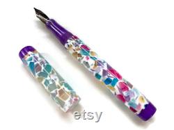 Candy Nougat Purple (original design) Acadia Model Custom Handmade Fountain Pen