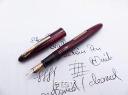 Carmine Red Sheaffer Craftsman Fountain Pen restored