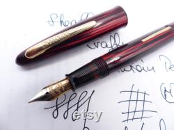 Carmine Red Sheaffer Craftsman Fountain Pen restored