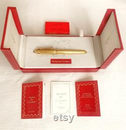Collector s Piece Pasha de Cartier Fountain Pen Gold Trinity