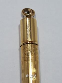 Conklin Lever-Fill Ring-top Fountain Pen Pencil Set withBox (rolled gold Greek Key) 1920's