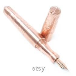 Copper ('Rose Gold') Spreadbury XL Grand Loft Bespoke Fountain Pen JoWo or Bock 6 Nib, Gift Box
