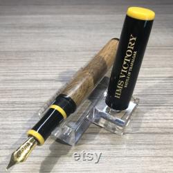 Custom Fountain Pen made using Oak from the HMS Victory