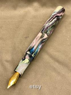 Custom Handmade Bespoke Fountain Pen Abalone Extreme