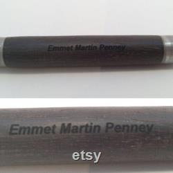 Custom Irish bog oak 5th anniversary gift fountain pen.