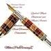 Custom Wooden Fountain Pen Quilted Maple with Bloodwood and Maple Rhodium and Black Titanium Hardware 731FPXLA