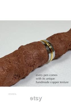 Custom engraved fountain pen, Personalized pen for gift, Unique handmade chunky ink pen customized