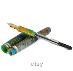 Custom made Fountain Pen Dyed Sweet Chestnut Hybrid