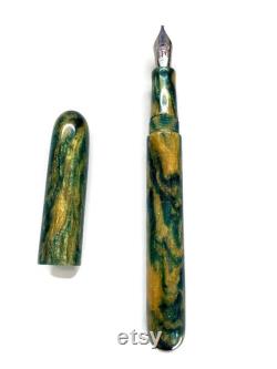 DiamondCast Shamrock Custom Bespoke Kitless Fountain Pen, Bowman Model