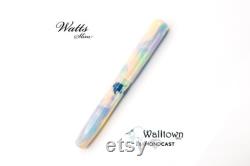 DiamondCast Unicorn Poop with Unicorn Inlay Watts Slim Model 6 Jowo Nib Handmade Fountain Pen