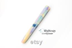 DiamondCast Unicorn Poop with Unicorn Inlay Watts Slim Model 6 Jowo Nib Handmade Fountain Pen