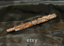 Dragon Fountain Pen, Antique Copper, Acrylic -