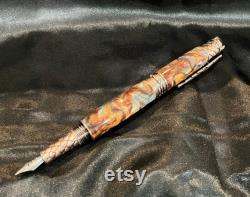 Dragon Fountain Pen, Antique Copper, Acrylic -