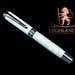 Elegant Pearly Opal Black Titanium Acrylic Fountain Pen, Artisan Handcrafted Writing Instrument. Converter, Ink, Sleeve and Box Included.