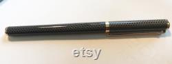 Elysee Fountain Pen Grey Gold Net Pattern 585 Gold Feather, 1980