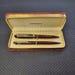 Eversharp Skyline Fountain Pen and Pencil Set withcase (brown w green-blue cap) 1940-48