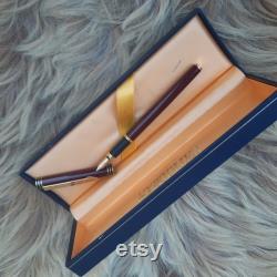Exclusive Waterman IDEAL Fountain Pen France 18K Fine Gold Red Marble Lacquer, Calligraphy Pen for Office, 2 Luxury Pen, waterman Pen Gift