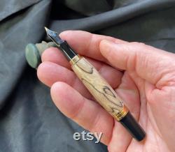 Fifth Wedding Anniversary Fountain Pen In Spalted Maple Wood