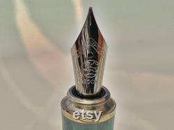 Filler, fountain pen Conway Stewart Azure, handmade. A special gift.