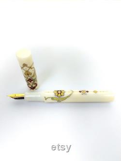 Fountain Pen. Handmade and handpainted.