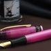 Fountain Pen Pink Resin Gold-plated 18K Made in Italy