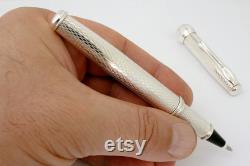 Fountain Pen Sterling Silver Classic Barley Pattern Made in Italy