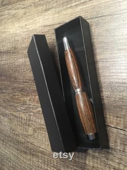 Fountain pen Bocote, hand-turned