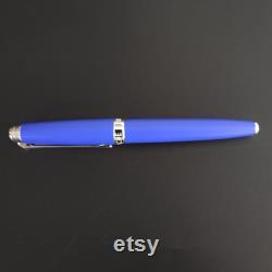 Fountain pen and inkwell. Caran d'Ache X Yves Klein, Coffret Léman Klein Blue