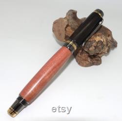 Fountain pen handmade from Pink Ivory and African blackwood